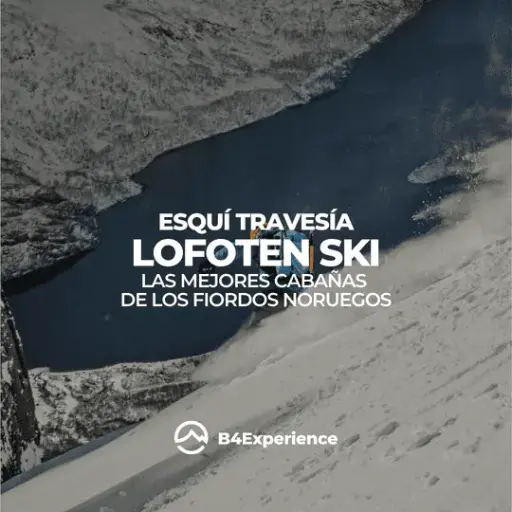 ESQUÍ DE TRAVESÍA EN LOFOTEN CABAÑA JUNTO AL MAR